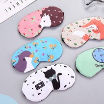 귀여운 수면 안대 숙면 눈가리개 냉온팩안대 눈붓기예방, 수면안대-여우