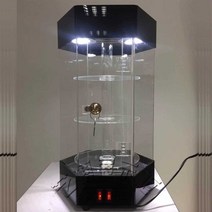 향수진열장 화장품 목걸이 퍼퓸 쥬얼리 투명 회전 전시대
