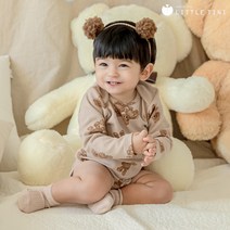 곰돌이 바디슈트 - 브라운