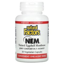 미국로켓배송 내추럴 팩터스 NEM 난각막 30베지 캡슐 3개