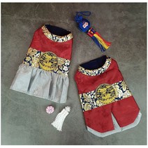 레드펫 강아지 고양이 특대형 전통한복 2XL ~ 4XL, 기쁨도령