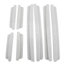 문콕방지가드 문콕방지 사이드 스펀지 8pcs 지우기 보호기 스크래치 스트립 보호 자동차 도어 엣지 가드 트림 몰딩, 백색