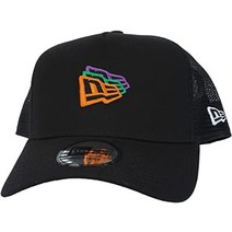 (뉴에라) 3색 전개 9forty 메쉬 캡 【motion logo a-frame trucker mesh cap】 new era, 블랙