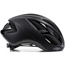 [번헬멧아시안핏] 루카 리지 215g 경량 로드 MTB 에어로 자전거 헬멧, 블랙