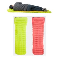 캠핑 빠른흡기 편하고 가벼운 1인용 에어매트 푹신 차박 모하비 돗자리 2인, 그린