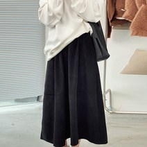 임산부 가을 겨울 빈티지 코듀로이 빅 슬립 트렌드 맘 개성 스커트