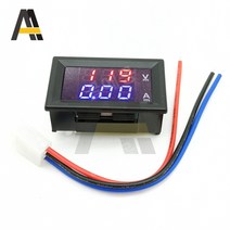 전기테스터기 DC 6-120V 10A 50A 디지털 전압계 전류계 이중 디스플레이 검출기 측정기 패널 앰프 빨간색, DC 6-120V_10A