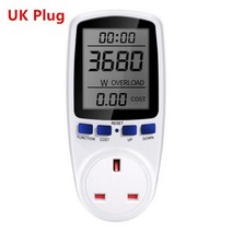 디지털 전력계 AC 220V 110V 전기 소비 에너지 미터 EU 플러그 전력 킬로와트, CHINA, UK PLUG
