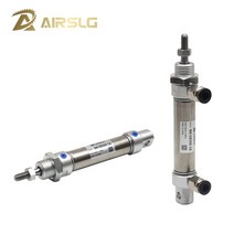 공압 실린더 에어 사각 AIRTAC 타입 스테인레스 더블 액션 미니 라운드 MA20x100S MA20X50SU MA20X75SCA MA20X125SCM 20X80, 48.MA20X200S - -CM Round-end t