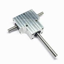 베벨 기어 박스 불박기 헤비 듀티 나선형 베벨 기어 박스 8MM 이중 출력 샤프트 1:1 90 ° 각도 장치 방수, 한개옵션0