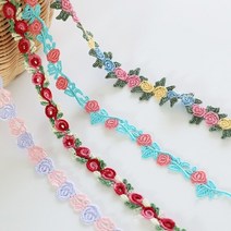2마 1.5cm 케미컬레이스 장미홀릭 4color, 핑크