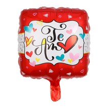 지구본 5/10pcs 18inch TE AMO Spanish 나는 호일 풍선 하트 모양 헬륨 에어 글로브 발렌타인 데이 웨딩 장, 52 style52_01 5pcs_01 18 인치