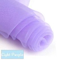 레자원단 레쟈 유진 거즈 원단 75cm1미터 블랙 화이트 웨딩 메쉬 투명 스티프 레이스, Light Purple_Long50cm Width75c