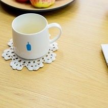 엔틱and데코 컵받침, 4.해바라기_화이트(소10cm)