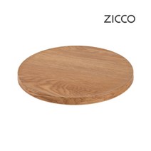 ZICCO 지코 멜라민 옐로우 우드 느낌 플레이팅 트레이 스탠드 초밥 스시 홈 카페 베이커리 진열 치즈보드 식기, 1개, 06)원형 트레이 2호(중형)
