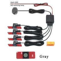 포터후방센서 사각지대 후진음 지게차후방감지기 Parktronics-자동차 주차 보조 센서 블랙/실버/화이트 1, 03 Gray Sensors