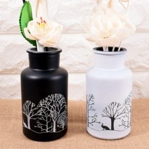 캔들이케아 200ml 나무 디퓨저용기, 블랙