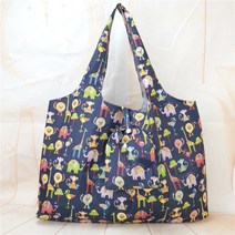 대용량 대형 마켓 식자제 마트 장 바구니 숄더 에코 쇼핑 백 가방 60cm 접이식, 4