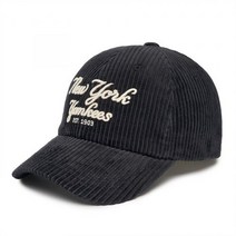 MLB 컬시브 코듀로이 언스트럭쳐 볼캡 NY Black