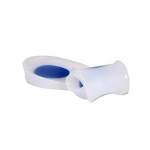 2cm 굽 실리콘 젤 발뒤꿈치깔창 신발뒤꿈치 반깔창 발교정깔창 뒷굽깔창 재활기구, 1개, 여성용