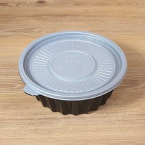 탕용기 JH 190파이 면용기 소 블랙 50세트-소분, 단품, 단품