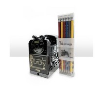 기차 연필깎이 하이샤파 블랙 KI-200B 연필12p증정