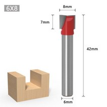 6mm 생크 CNC 페이스 밀 라우터 비트 1 개바닥 라우터 청소 비트목공 엔드밀 커터 도구카바이드 커터목재용, 01 NO 1