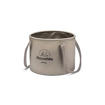 Naturehike 접이식 버킷 원통형 운반 접을 수 있는 디자인 20 L 대용량 자립식 세면기 물의 용기 물 펌핑 세탁 세차 초경량 방수 내열 여행 출장 아웃도어 낚시 대응 운반 편리 다기능 방재 상품(커피 칼라 2