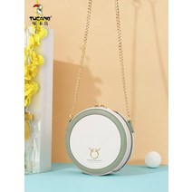 미니 라운드 크로스 숄더백 . 딱따구리의 여성 가방 여름 작은 동그라미 체인 시