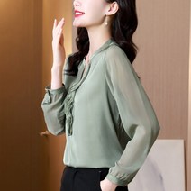 HQINT 여성 셔츠 남방 티셔츠 긴팔 셔프남방 빅사이즈 오버핏 봄 가을 기본 롱남방 루즈핏 여자 ZB-22497