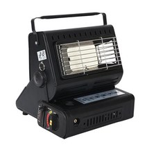 손잡이가 달린 1300W 가스 히터 가스 히터 야외 캠핑 공간 히터 캠핑 캐러밴 텐트 낚시 난방 따뜻한 난방, black, 02 black