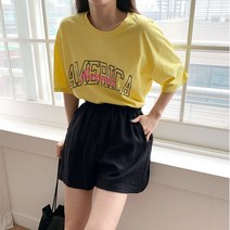 겟잇미 제잇 여성 얇은 밴딩 반바지
