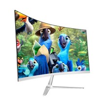 LCD 모니터 세로 34인치 가성비 240hz 인치 곡선 게임 디스플레이 데스크탑 화면 인터페이스, 24인치 화이트