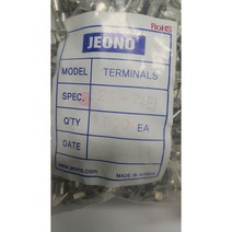 [전오] 핀단자 JOBN 핀터미널 2.5SQ-2.54 각핀 전기동 주석도금 100개