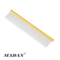 마단 푸들콤 MAC-230W 엉킴제거빗 일자빗, 1개, Gold