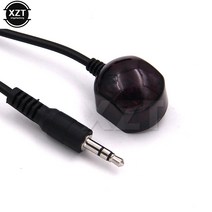 익스텐더 리피터 시스템용 3.5mm ir 적외선 원격 제어 수신기 연장 코드 케이블 셋톱 박스용 ir 수신기 이미터, 검은 색