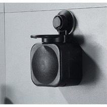 벽면부착식 누르기 배출식 세제 보관함 거품비누 주방, 1개, 블랙