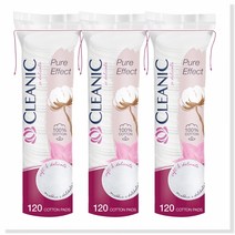 클레아닉 100%천연순면 화장솜 소프트터치 120매x3sets, 단품