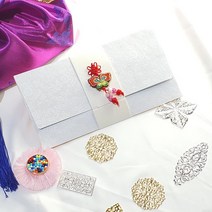 청첩장 결혼식답례 용돈 봉투 초대장 예단 상품권 백색 기쁨