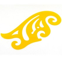 곡선 파도 그리기 모양자 구름 모형자 준비물 제도자, 20cmX10cm, 크기