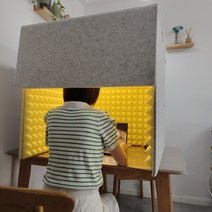 셀프 방음재 가정용 방음부 녹음실 방송 노래방 간이스튜디오 소음차단 독서실 홈레코딩 홈 레코딩, J.기타 맞춤 크기, 1개