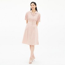 베스띠벨리 22S/S 벨트 옵션 카라 포인트 면 혼방 원피스 BEO7581PI