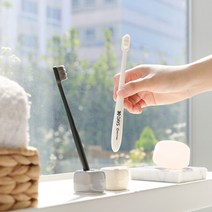 한달에 한번씩 건강한 치아건강 잇몸 어금니 미세모 초미세 만모 칫솔, 세런되고깔끔한 블랙