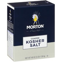몰튼 콜스 코셔 소금 솔트 48oz(1.36kg) 2팩 Morton Kosher Salt Coarse, 1개