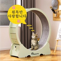RUNCATS 무소음 간단 설치 캣휠 고양이캣휠, 자체 조립XL(113*36*120), 아보카도 그린