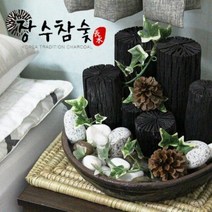 장수참숯 천연아이비가습기 숯 집들이선물 공기정화숯, 단품