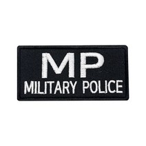 군인패치 / MP miltary police 검정 10X5 컴뱃 B005