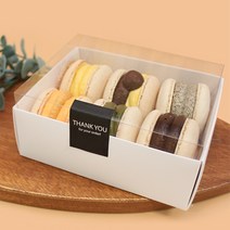 마카롱박스 뚱카롱 뚜껑 디저트 포장 PET뚜껑 케이스 퓨어마카롱 6구 장원패키지 [5/50ea], 50ea