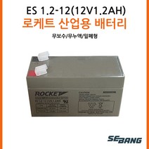 로케트밧데리 ES1.2-12(12V1.2AH) UPS통신 완구