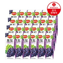 델몬트 포도 드링크 190ml x 24팩과즙주스주스음료과채음료, 델몬트 포도 드링크 190ml x 24